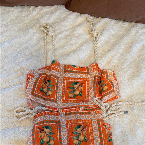 Orange Patterned Sundress - Picture 2 of 4